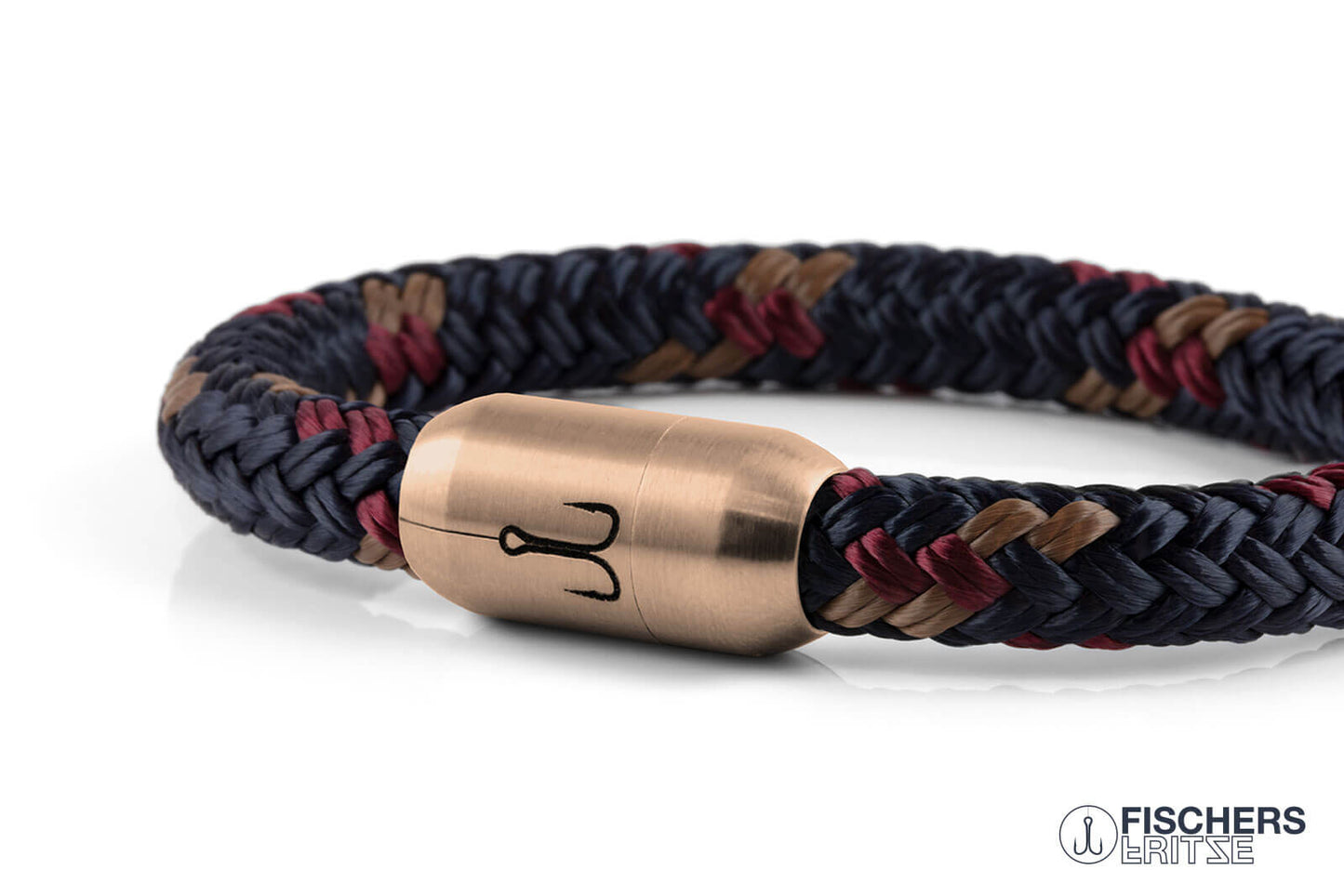 King Mackerel Johann - Navy Blue Brown Dark Red