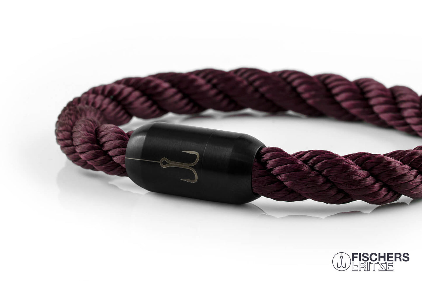 armband fischers fritze torpedomakrele dunkelrot gedreht segeltau maritim