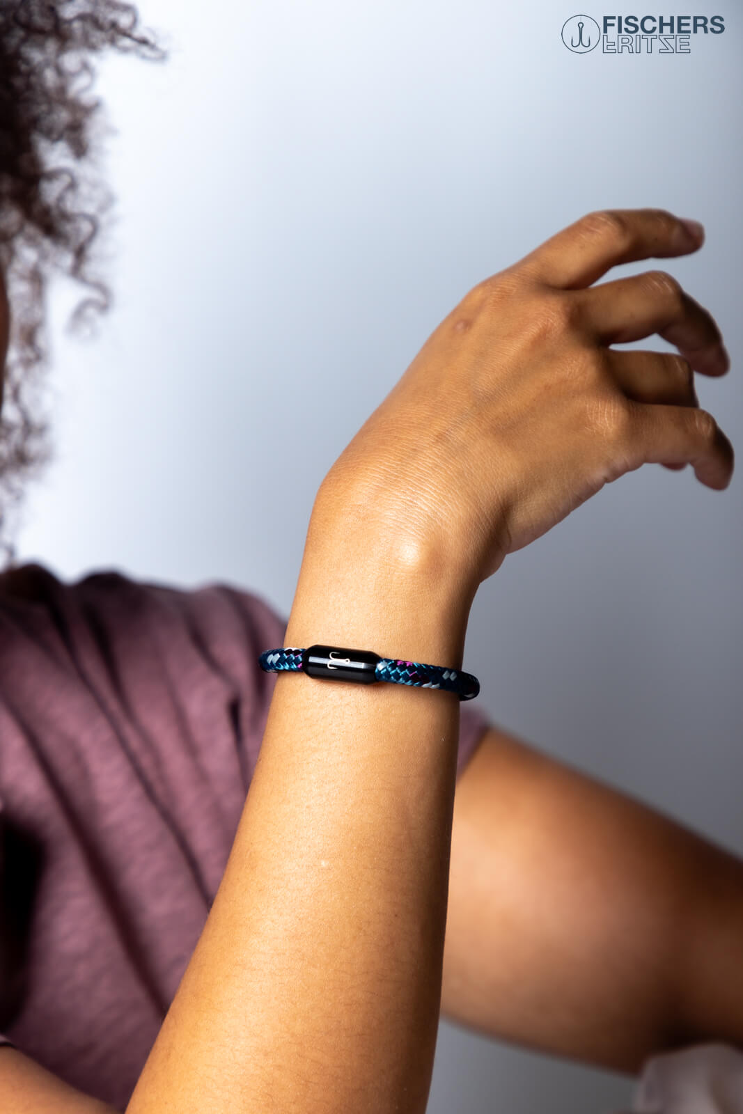 Crab Thea - Petrol Aubergine Silver