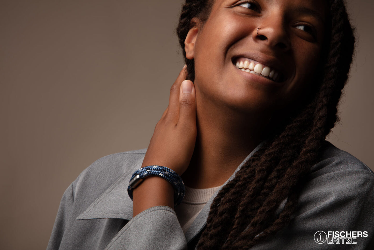 Shrimp Erwin - Pastel Blue Navy Blue White