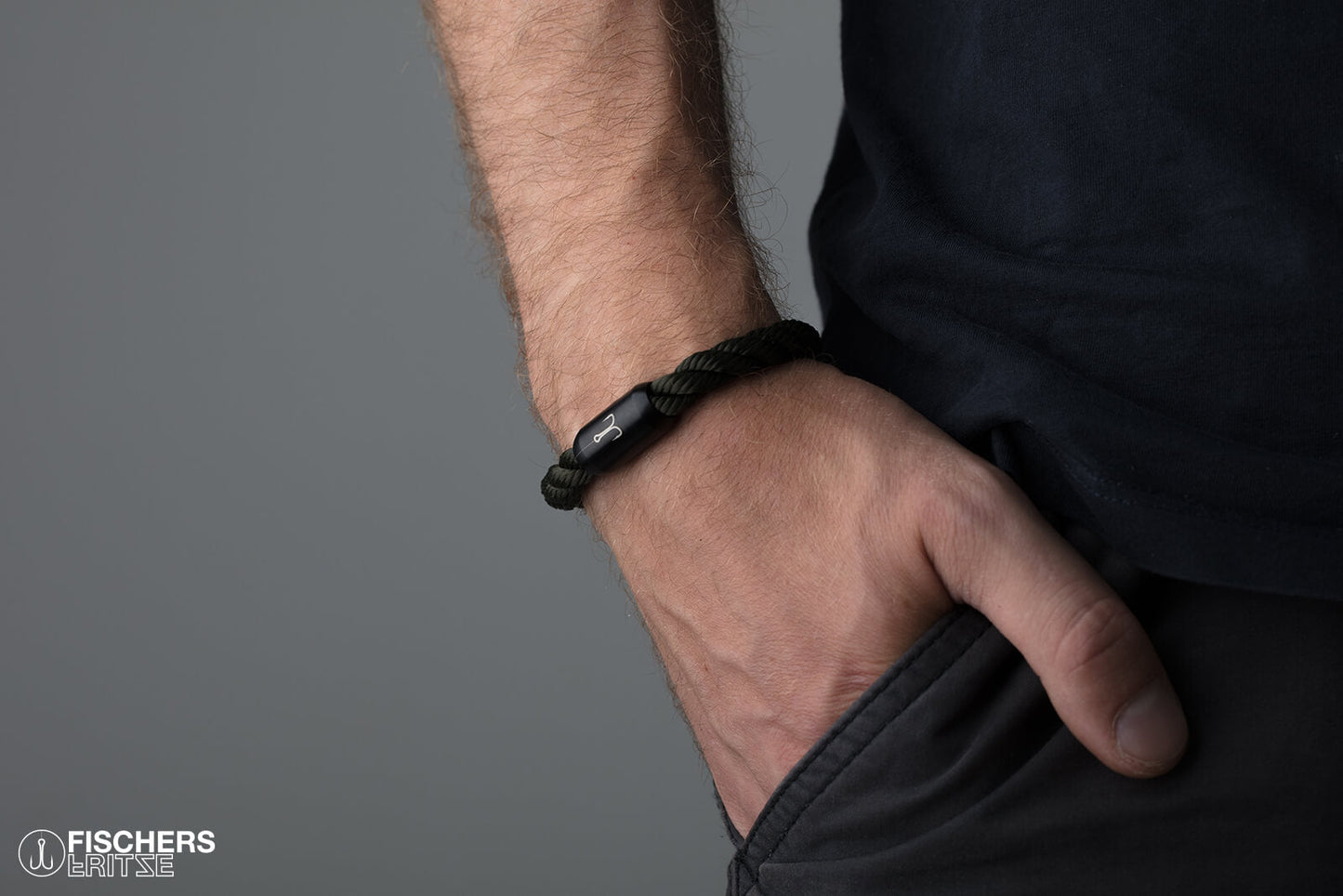 fischers fritze armband torpedomakrele segeltau olivgruen gedreht jakob