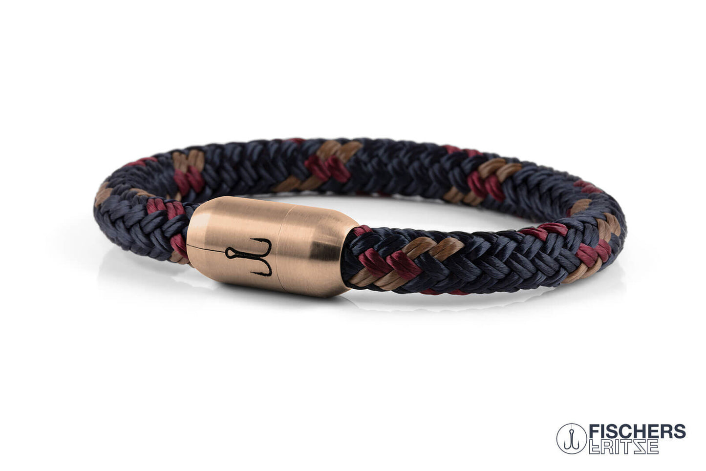 King Mackerel Johann - Navy Blue Brown Dark Red