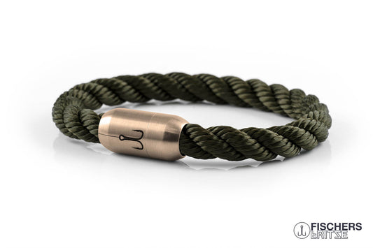 armband fischers fritze koenigsmakrele oliv gruen gedreht segeltau 1