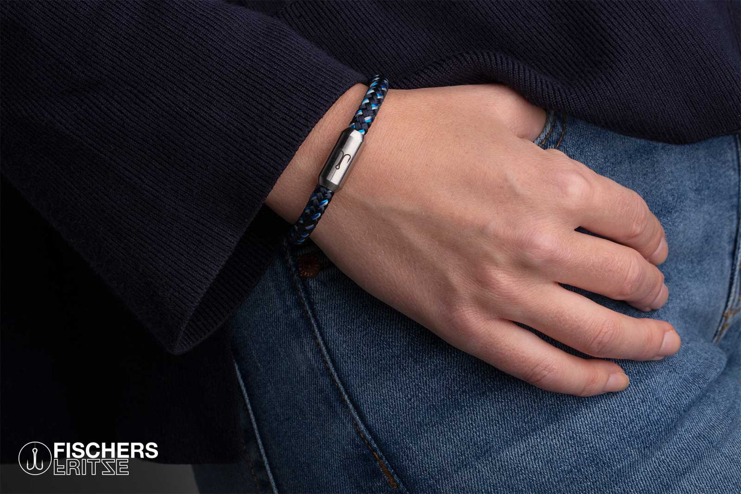 Crab Ferdinanda - Navy Blue Steel Blue Gray