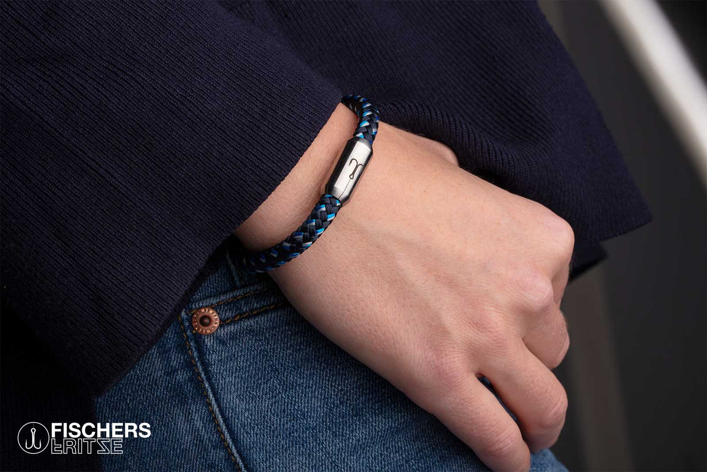 Crab Ferdinanda - Navy Blue Steel Blue Gray