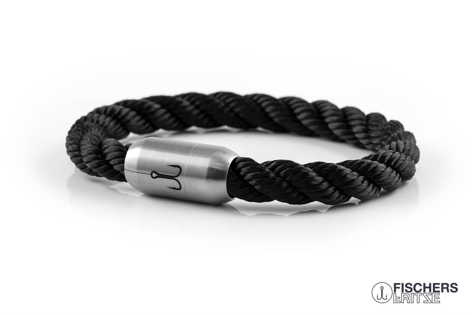 armband fischers fritze makrele schwarz gedreht segeltau