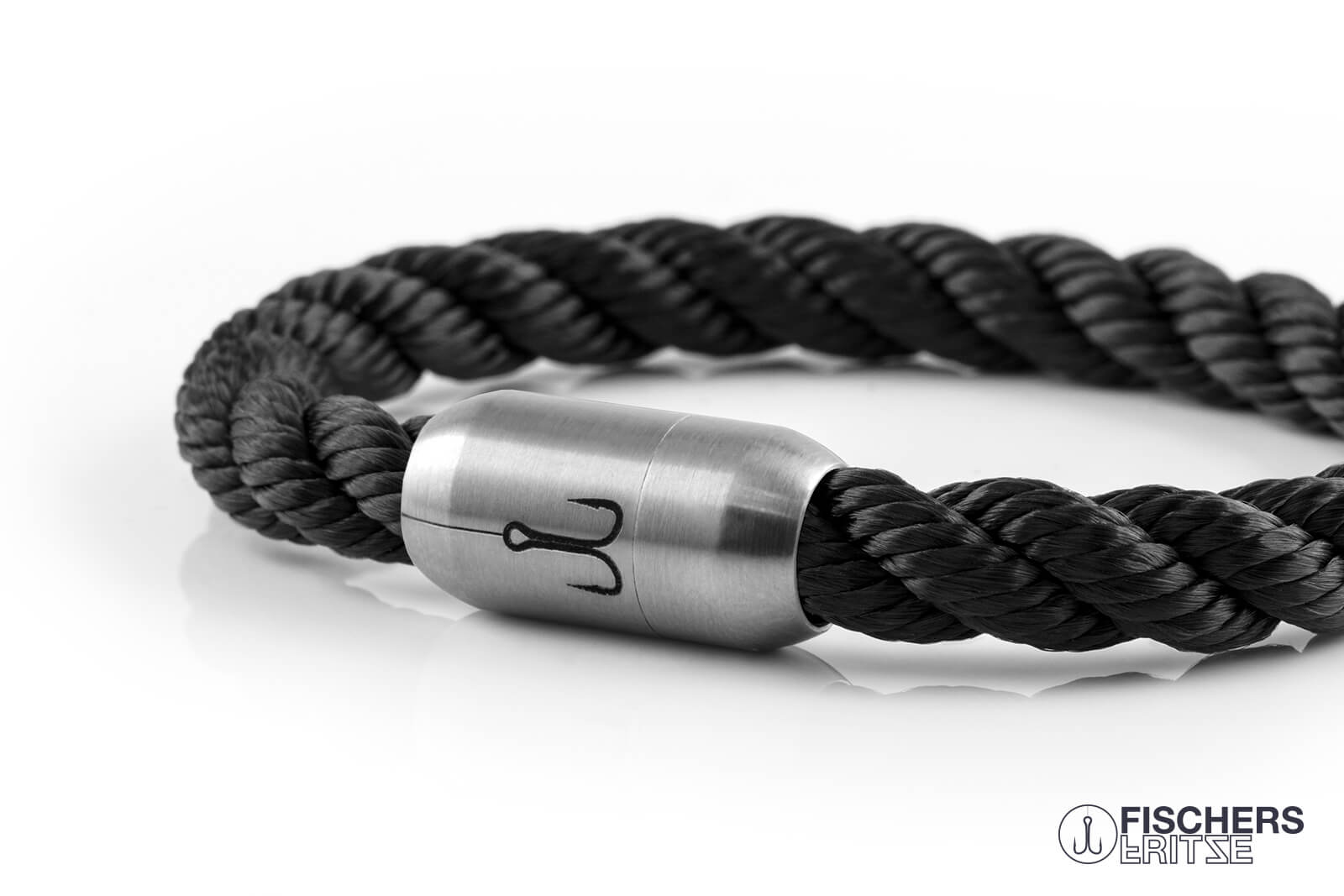 armband fischers fritze makrele schwarz gedreht segeltau maritim
