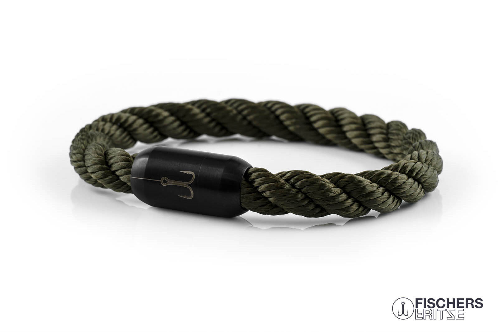 armband fischers fritze torpedomakrele oliv gruen gedreht segeltau