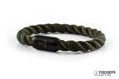 armband fischers fritze torpedomakrele oliv gruen gedreht segeltau