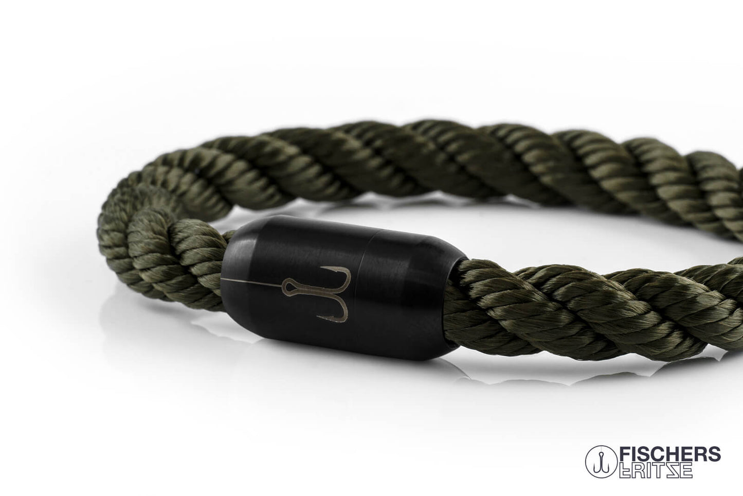 armband fischers fritze torpedomakrele olivegrün gedreht segeltau maritim