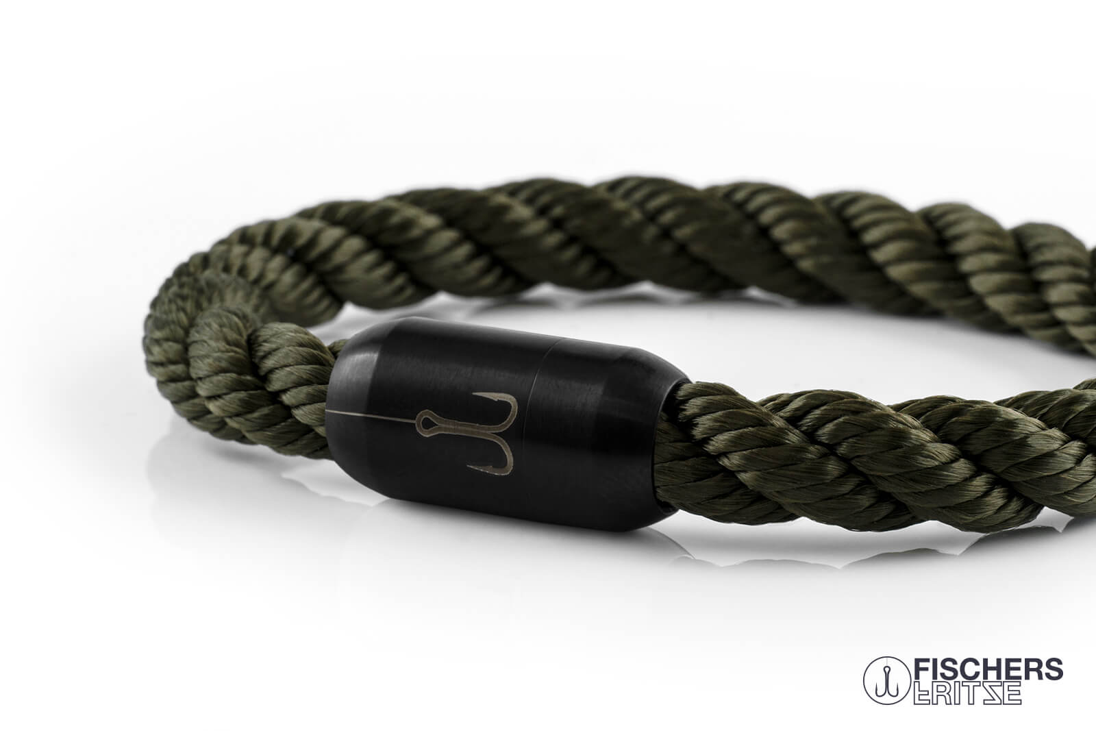 armband fischers fritze torpedomakrele olivegrün gedreht segeltau maritim