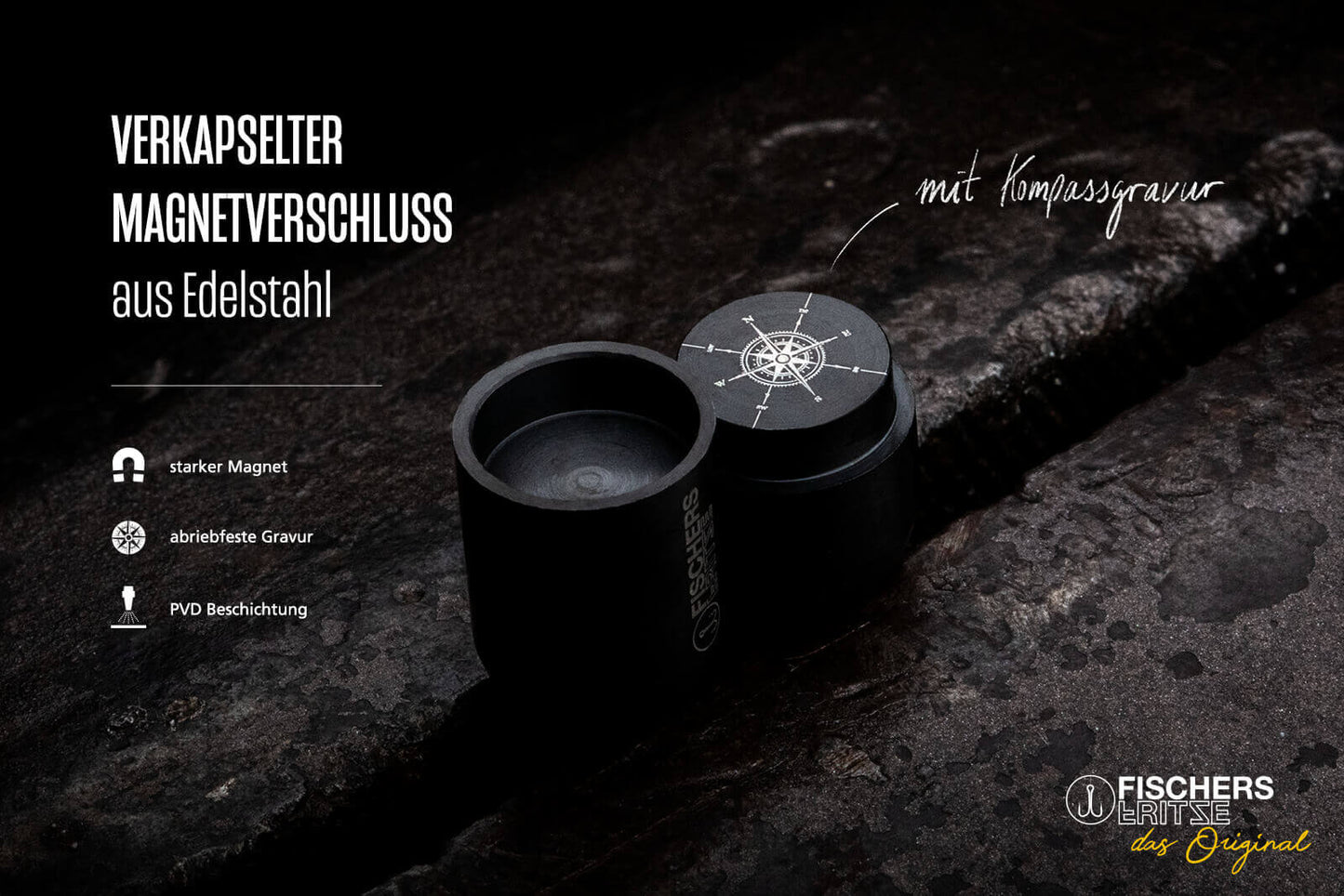 Leather Torpedo Crab Fiene - Black Braided