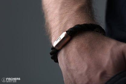 fischers fritze armband koenigsmakrele segeltau olivgruen gedreht flemming nah
