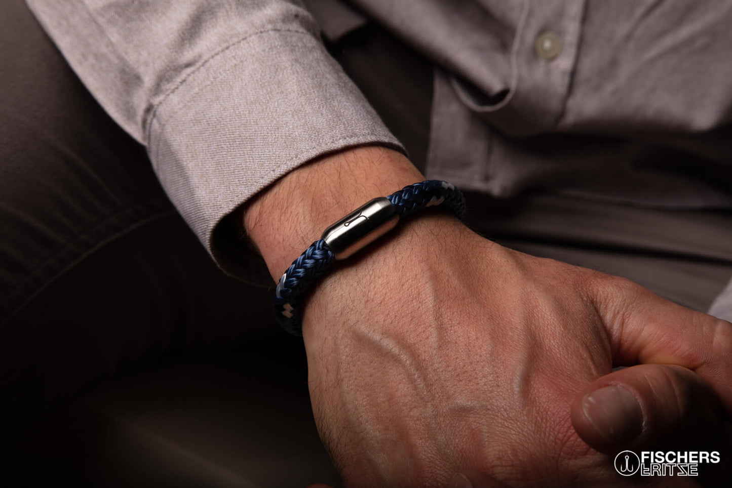 Mackerel Erwin - Pastel Blue Navy/Blue White